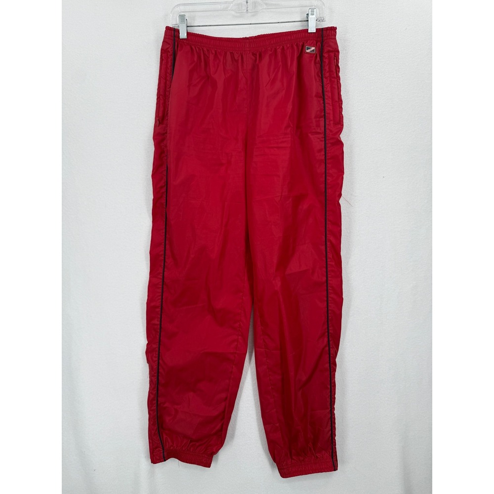 Lauren Ralph Lauren Track Jogger Pants Mens M Red LRL 67 Windbreaker Ankle Zip